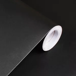 3m Black Vinyl Self Adhesive Wallpaper Roll Kitchen Contact Paper Vinyl Film - Picture 1 of 8