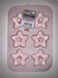 Star Silicone Cake / Chocolate Mold Ice Tray- 6 Slots Star Shape-7.2”x 10.4”New - Picture 1 of 4