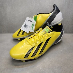 Neu Herren Größe 12 Adidas F10 TRX FG Fußballschuhe gelb schwarz silber - Bild 1 von 10