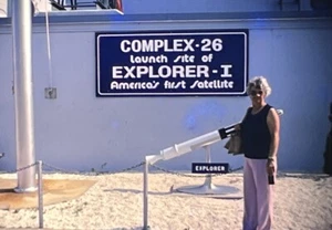 Vintage 35mm Slide Photo NASA Kennedy Space Center Complex 26 Sign Explorer 1982 - Picture 1 of 3