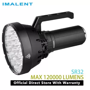 IMALENT SR32 120000 Lumens Super Bright Flashlight Rechargeable Torch Searching - Picture 1 of 8