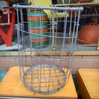 Sehr großer Gitterkorb Metallkorb Papierkorb Mülleimer Loft industrial vintage