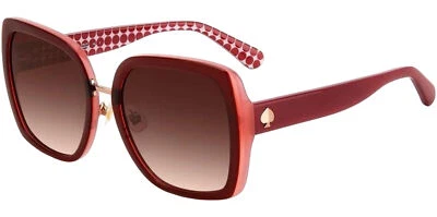 Gafas de sol Kate Spade Kimber rojas cuadradas mariposa con lente degradada - 0C9A-3X Foto 1 de 3