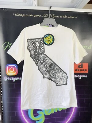 Camisa De Colección Silver Star California Y2K 2000s Lowrider Cholo Chicano Homies Nueva con Etiquetas Foto 1 de 3