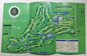 St Louis Golf Bellerive 2004 25° US Senior Open Course Mappa 1° round abbinamenti - Foto 1 di 3