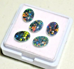 Opal Triplets Natural Earth Mined All Sizes Oval & Round Very Best Quality AAAAA - Picture 1 of 26