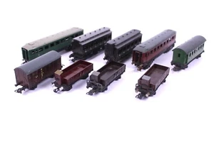 9 piezas Pico Piko Express caballero vagón de pasajeros vagón de mercancías modelo tren baquelita escala H0 - Imagen 1 de 19