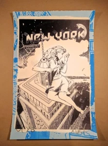 Faile Love Me, Love Me Not Kunstdruck 150 Serie hellblau New York - Bild 1 von 2