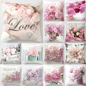 Rose Flowers Pillow Cover - Wedding Throw Pillow Case Home Decoration Pillowcase