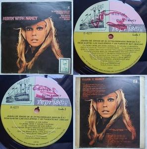 NANCY SINATRA FRANK SINATRA MOVIN' WITH NANCY 1967 MONO UNIQ CVR RARE CHILEAN PR - Picture 1 of 22