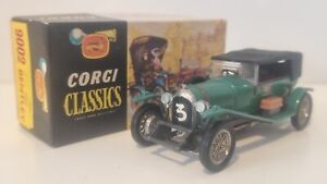 Vintage Corgi Classics 9002 Le Mans Winner 1927 Bentley 3 Green Boxed