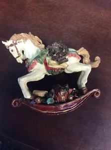 Rocking Horse With Musical Instrument Gifts Preowned Damaged Decor - Picture 1 of 12