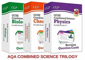 GCSE AQA COMBINED SCIENCE REVISION FLASHCARDS ALL 3 QUESTION CARDS PACK