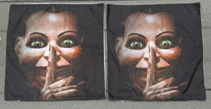 Juego de 2 fundas de almohada Dead Silence de película de terror decoración de Halloween espeluznante 17”x 17” - Imagen 1 de 6