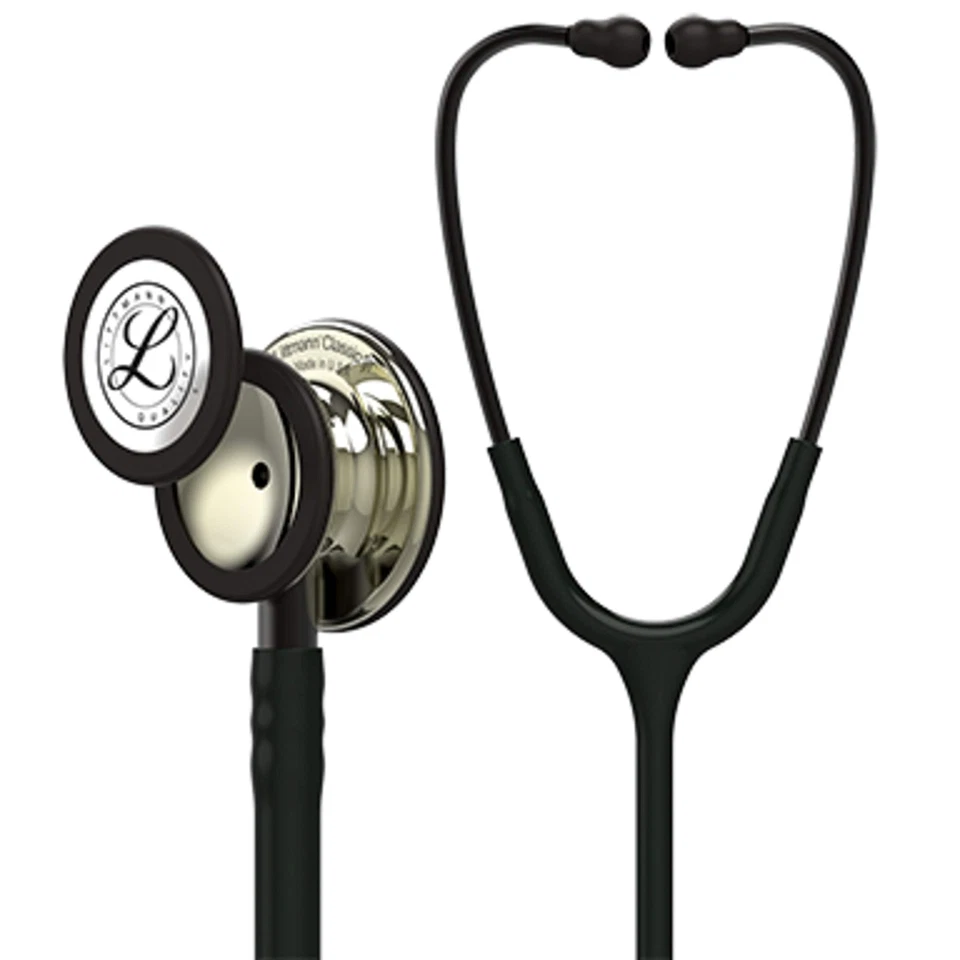 RARE Littmann Classic III Stethoscope Black Champagne 27 inch 5861