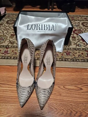 Nuevo Con Caja Loriblue Mujer Bombas 37 - Italia L 4" Cuero Foto 1 de 4