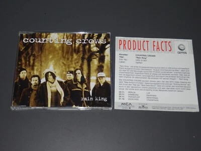 COUNTING CROWS - RAIN KING / 3 TRACK MAXI-CD 1994 & PROMO-SHEET - Bild 1 von 3