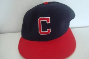 CLEVELAND GUARDIANS NEW ERA FITTED 7 DEADSTOCK HAT CAP VINTAGE D1 - Picture 1 of 2