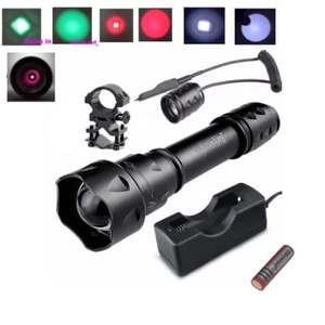 UF-T20 Zoombare Single Mode Weiß Grün Rot LED Camping Jagd Taschenlampe - Bild 1 von 48