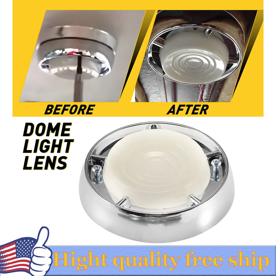 Для 1961 - 1965 Ford Falcon Mustang Comet купол света объектив и ободок Sprint F - Изображение 1 из 4