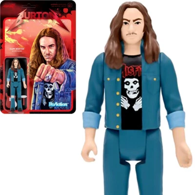 (UNPUNCHED) Metallica Cliff Burton Cliff ‘Em All 3 3/4-Inch ReAction Figure - Image 1 of 4