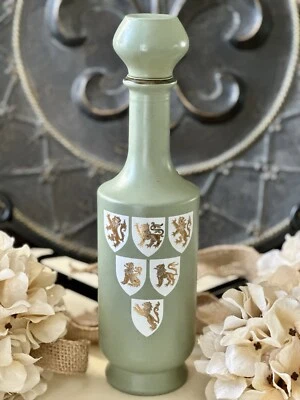 VTG Old Fitzgerald Bourbon Whiskey Tournament Liquor Decanter Bottle Lion Crests - Image 1 of 4