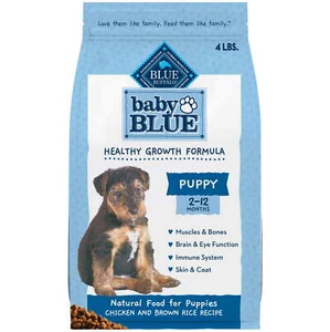 Blue Buffalo Baby BLUE Healthy Growth Puppy Dry Food, Chicken, 4-lb Bag - Picture 1 of 24