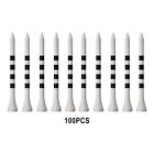 Professional Golf Tees Stripe Mark Scale Durable Golf Accesories 83mm White