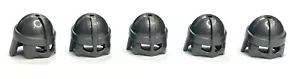 NEW Lego Viking Helmets with Cheek Guard - Lot of 5 Pearl Dark Gray - Picture 1 of 2