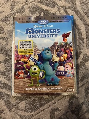 MONSTERS UNIVERSITY Disney Collector’s Edition Blu-Ray DVD Disney w/ Slipcover - Image 1 of 4
