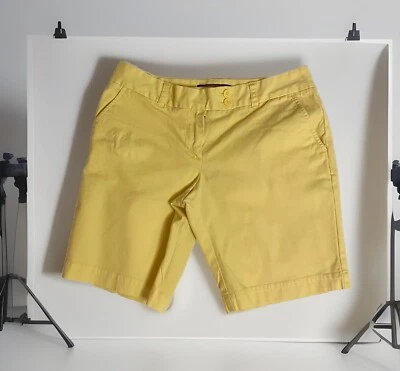 Vineyard Vines Bermuda Shorts Womens 4 Yellow Stretch CottageCore Preppy Classic - Image 1 of 4