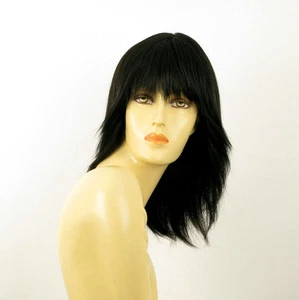 perruque femme 100% cheveux naturel noir ref FABIENNE 1b - Imagen 1 de 7