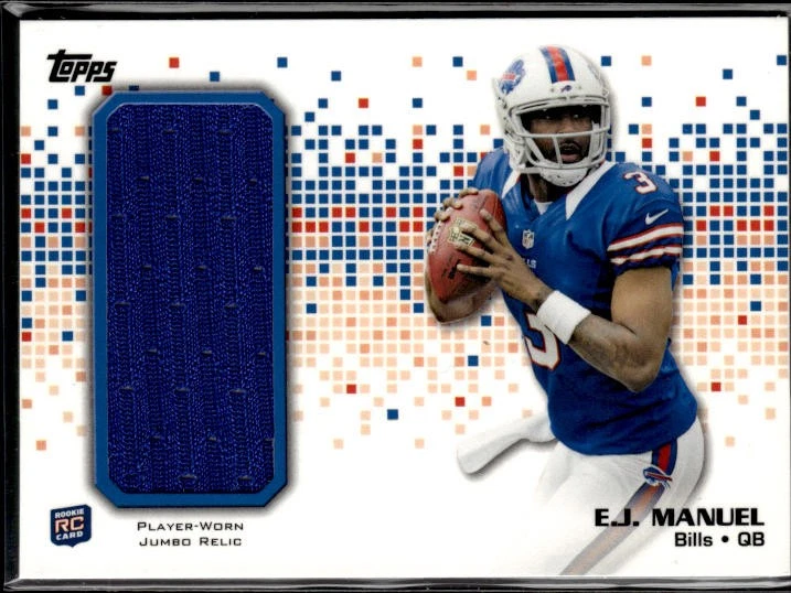 2013 Topps #RJR-EJM EJ Manuel Rookie Jumbo Relic - Image 1 of 2
