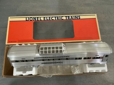 Lionel 6-19126 O Gauge California Zephyr "Silver Pony" Aluminum Vista Dome Car - Image 1 of 4
