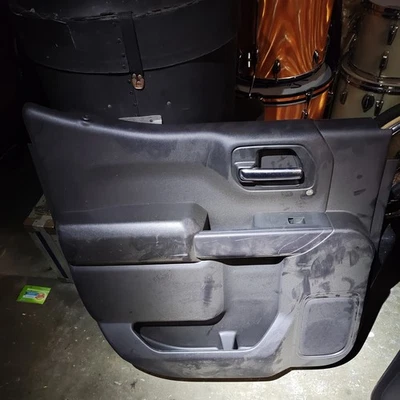 ⭕ 2025 Chevrolet Silverado 1500 Rear Left Door Panel Trim Cover Black  16960844 - Image 1 of 3