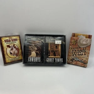 3 Packs Wild West Playing Cards Deck New Sealed GE3 - Picture 1 of 7