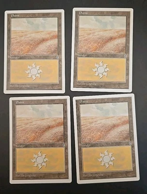 Plains (167) Portal Three Kingdoms MTG Regular Lightly Played (4 Cards) - Image 1 of 3