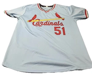 St. Louis Cardinals Jersey Mens XL MLB Baseball Willie McGee 51 Shirt - Picture 1 of 7