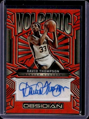 2024-25 Obsidian David Thompson Volcanic Eléctrico Naranja Inundación Automático #94/99 Foto 1 de 2