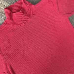 Maglia August seta 100% seta donna L manica corta minimalista classica rossa - Foto 1 di 4