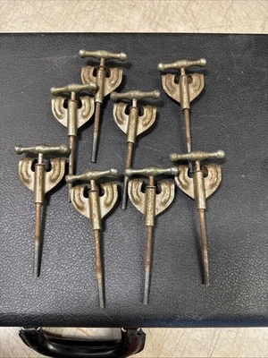 8x Slingerland Radio King 40s 50s Vintage Drum Set Bass Drum T-Rods & Claws 1953 - Image 1 of 3