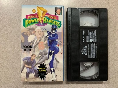 Mighty Morphin Power Rangers Food Fight Interview With Billy VHS Tape 1994 Foto 1 de 4