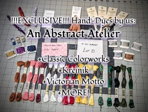 Curated Thread Lot - AS-IS !EXCLUSIVE! IN-HOUSE DYES, Kreinik, MORE!- 112125LOTD - Picture 1 of 10