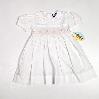 Vestido De Colección Carriage Boutiques Niñas Talla 18m Calado Blanco Delicado Primavera Reliquia Foto 1 de 4
