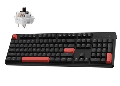 Teclado mecánico con cable LEMOKEY X3 104 teclas rojo retroiluminado interruptor marrón Foto 1 de 4