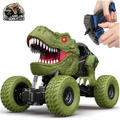 Exciting Dinosaur RC Car for Kids 3-12, Durable All-Terrain Toy for Outdoor Fun - Image 1 of 4
