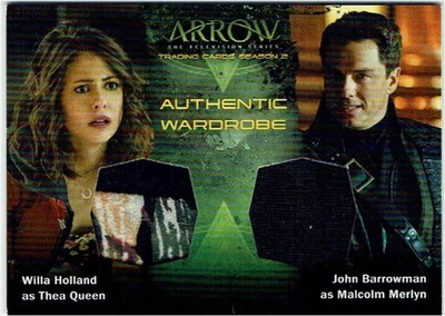 Arrow Season 2 Costume Wardrobe Card DM1 Thea Queen & Malcolm Merlyn VARIANT - Image 1 of 2