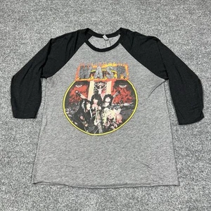 WASP Large Raglan Shirt Gray Cotton Band Rock GUC - Picture 1 of 6