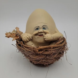 Vintage signed Allyson Nagel 1994 "Egg in a Nest" - Picture 1 of 8