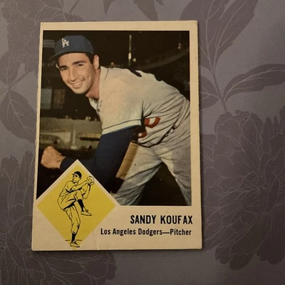Fleer Sandy Koufax 1963 #42, EX Foto 1 de 2